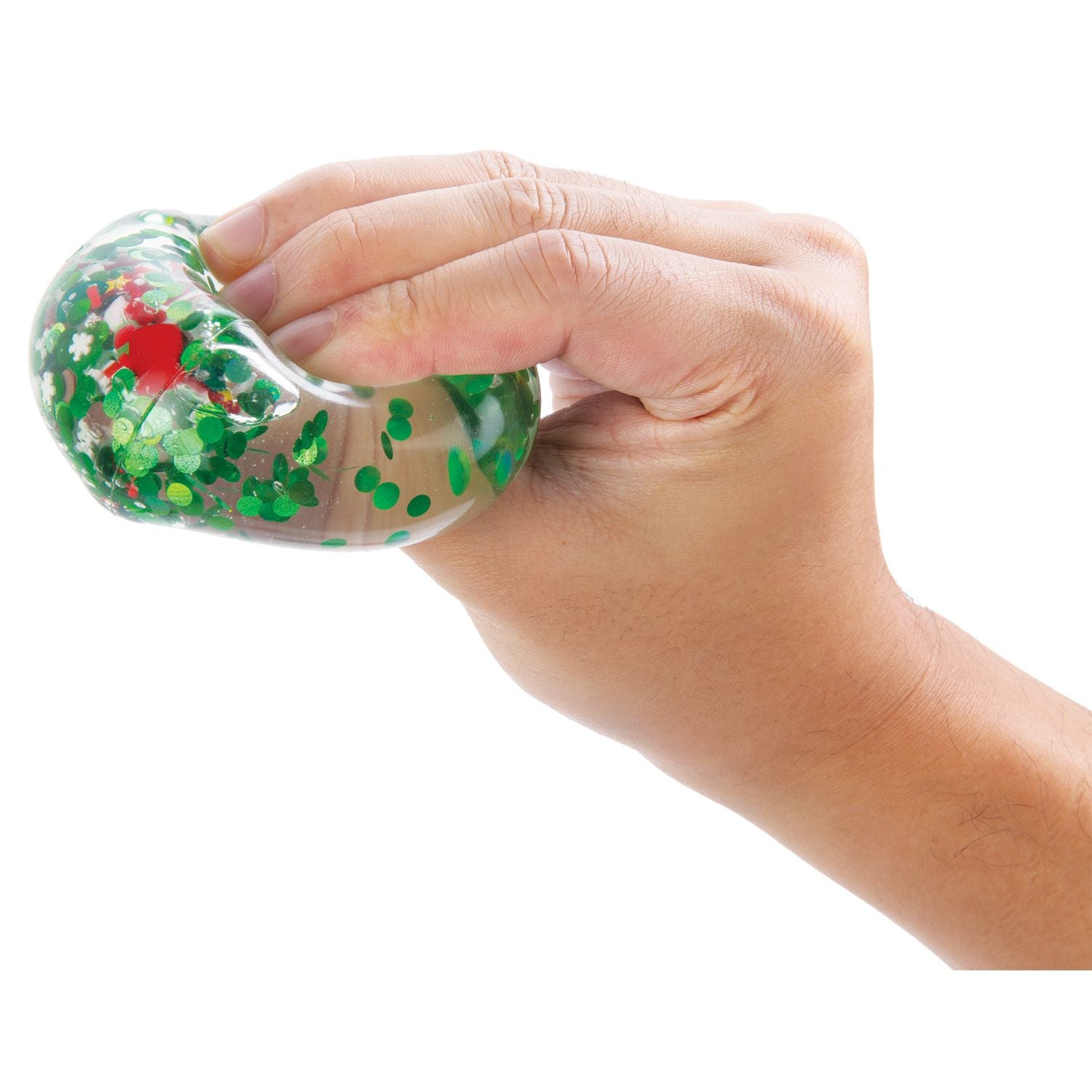 Master Toys 2.5 Inch Christmas Qube Maltose Filled Squishy - Sensory Fidget Toy