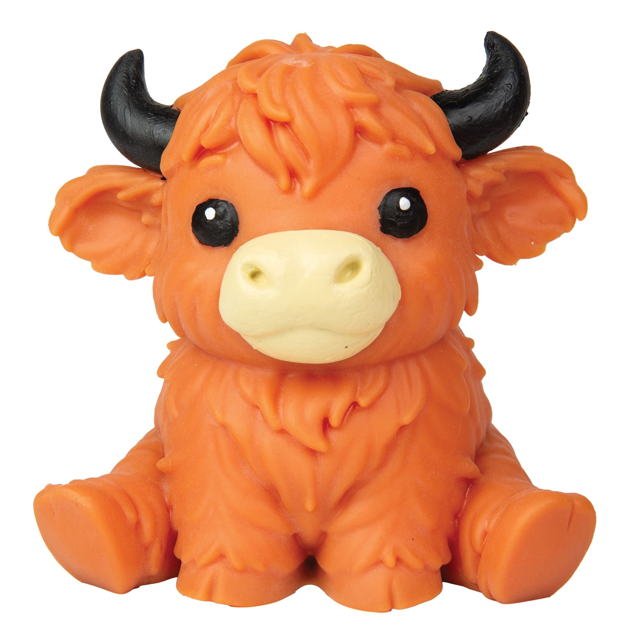 Master Toys 6 Inch Pudgiez Highland Cow - Dough Filled Sensory Toy