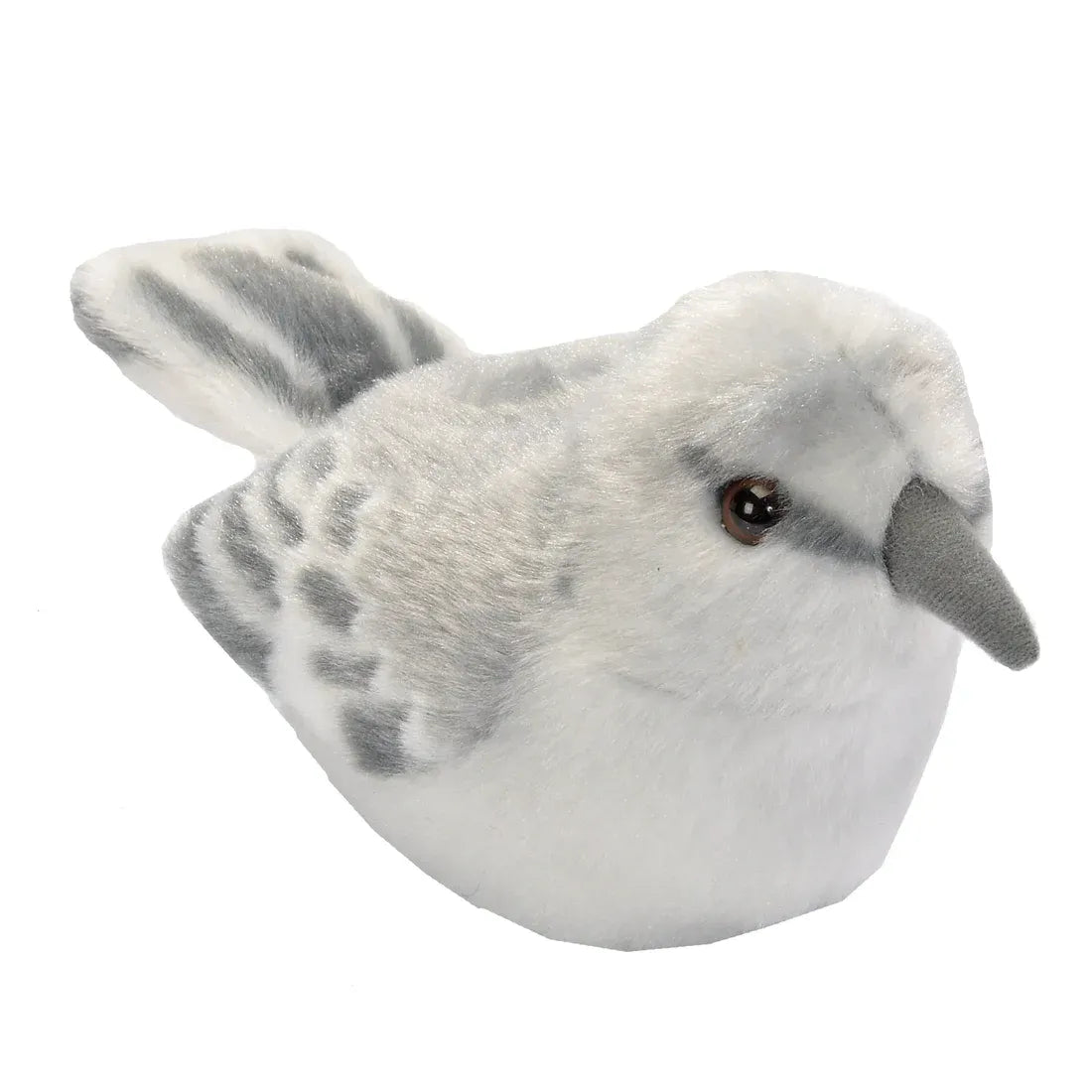 Wild Republic 5 Inch Audubon Birds Northern Mockingbird Plush with Authentic Bird Call