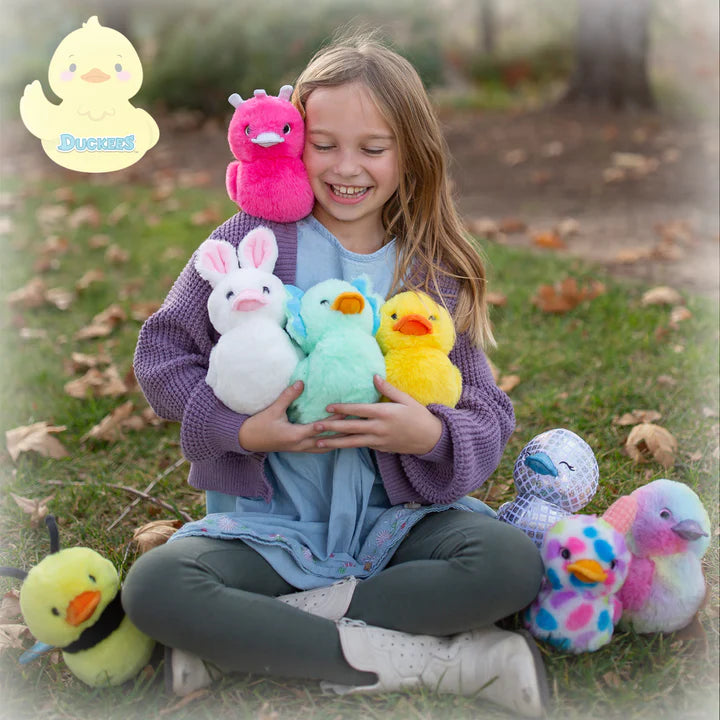 Duckeez 7 Inch Daisy the Yellow Duck Plush Toy by Beverly Hills Teddy Bear Company