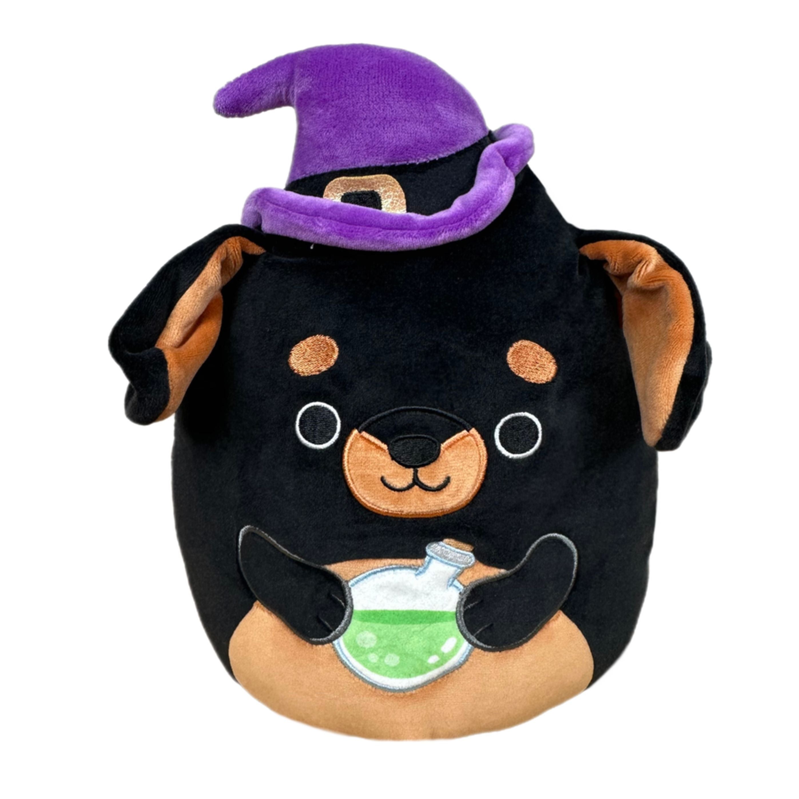 Squishmallow 5 Inch Mateo the Rottweiler with Potion Halloween Plush Toy