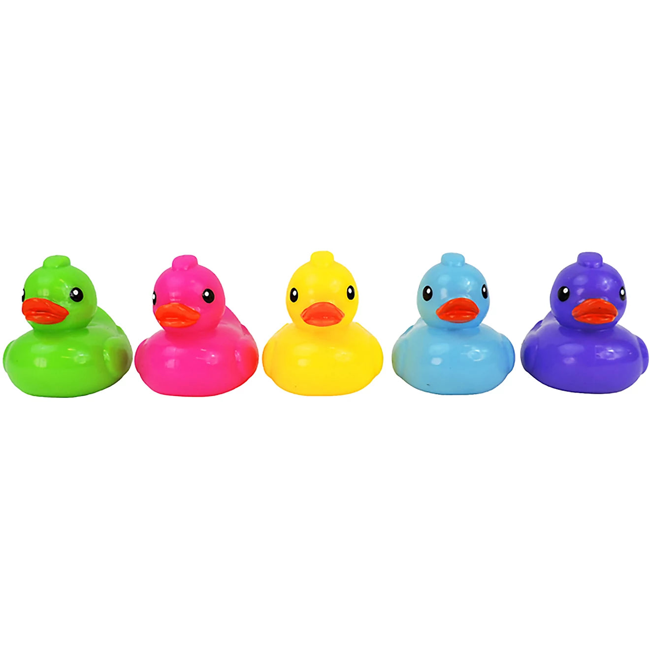 Toysmith Neon Duck Sugar Skwisheez 3 Inch Squishy Sensory Fidget Toy - Assorted