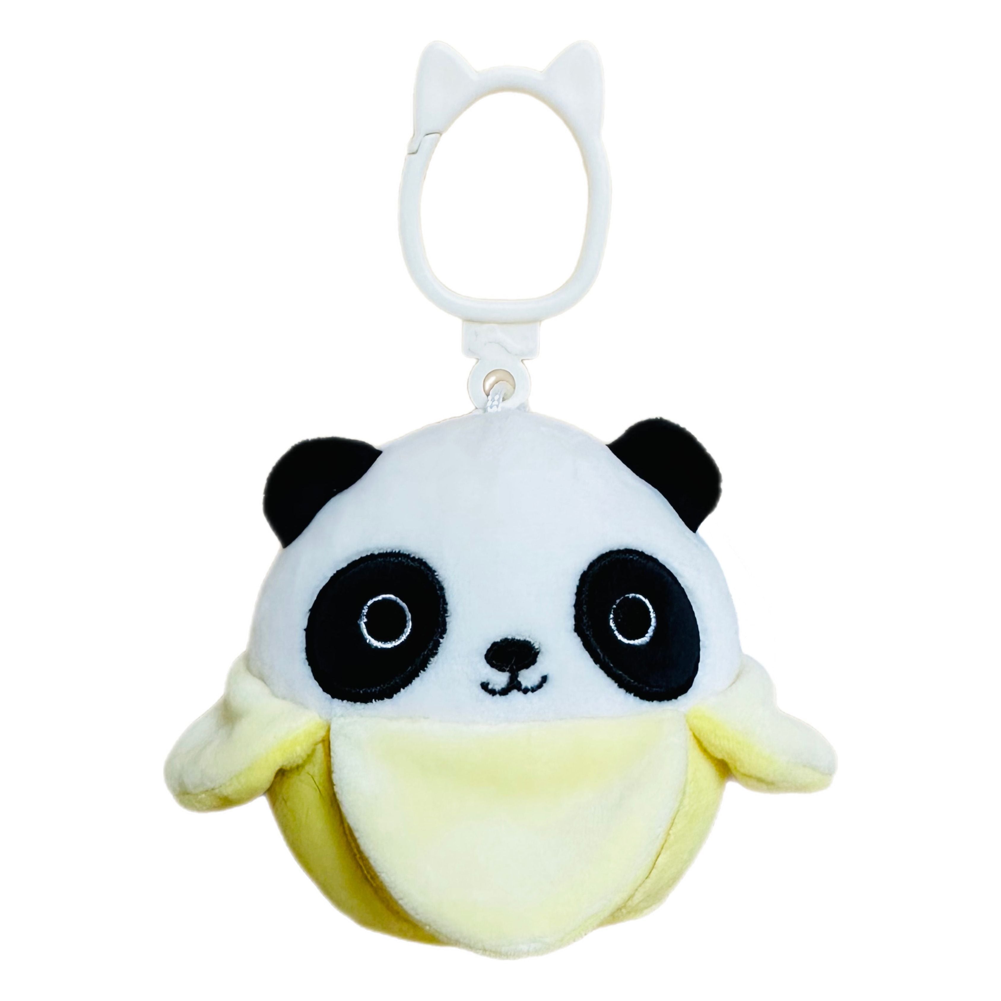 Squishmallow 3.5 Inch Stanley the Banana Panda Plush Clip