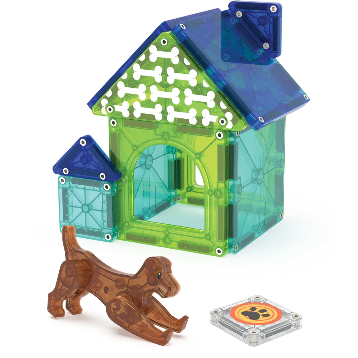 Magna-Tiles Dog House - 13 Piece Magnet Block Building Set