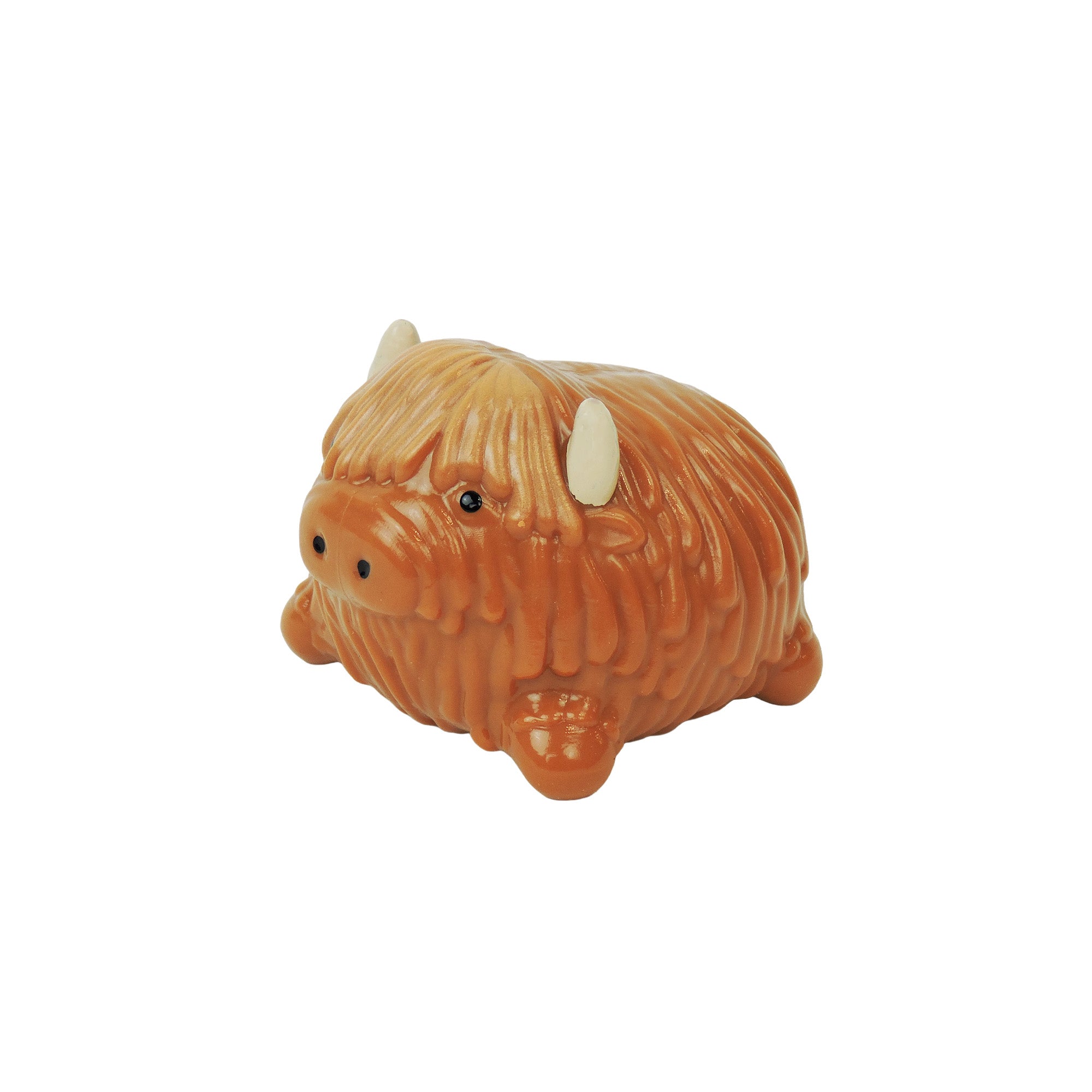 Toysmith Highland Cow Sugar Skwisheez 3 Inch Squishy Sensory Fidget Toy
