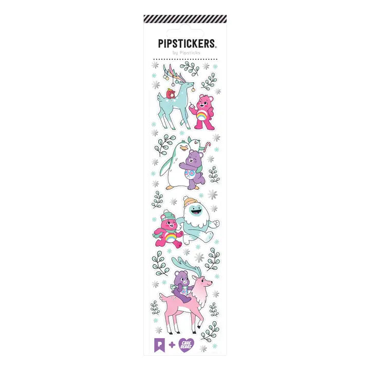 Pipsticks + Care Bears Polar Playdate Holiday Sticker Sheet