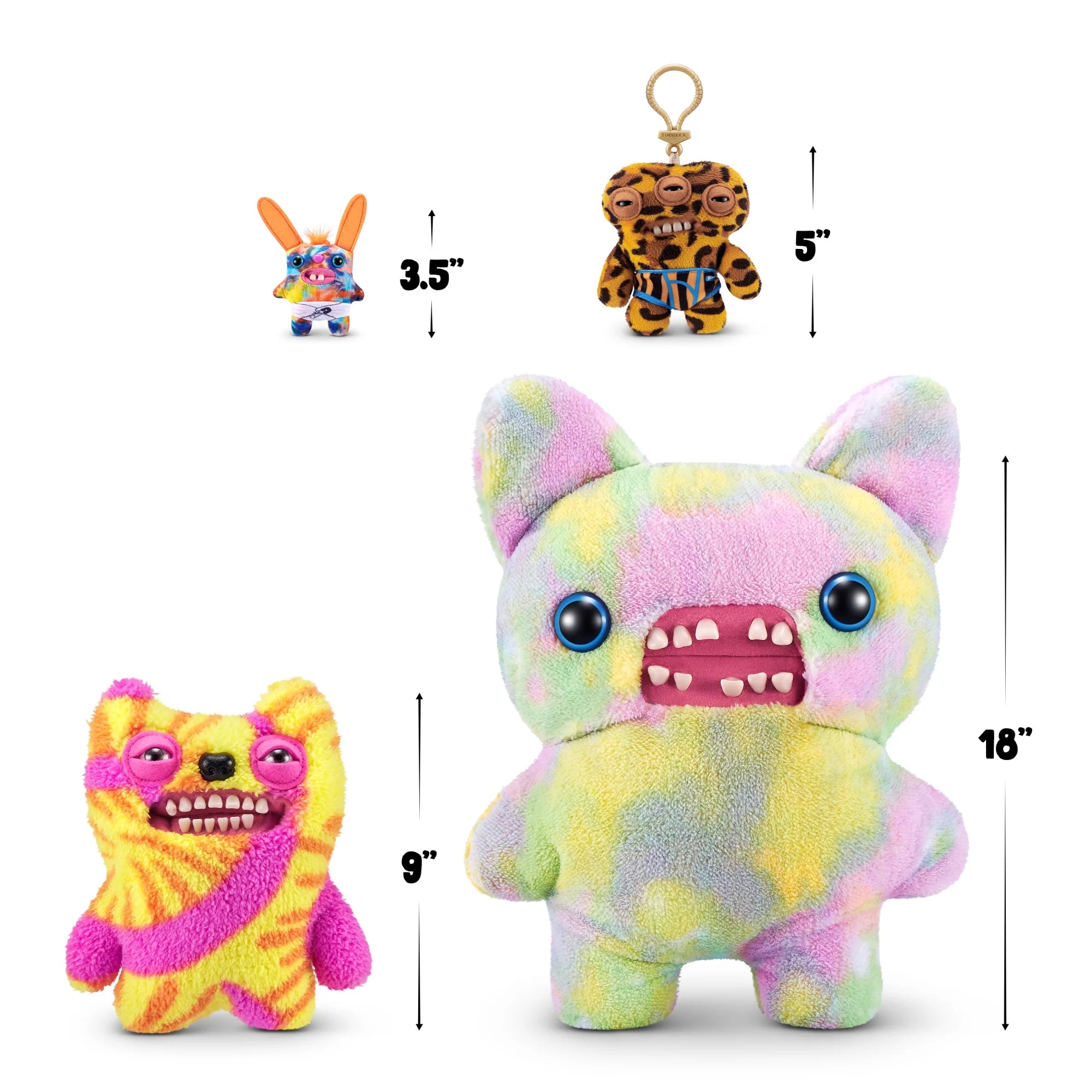 Zuru Fugglers 5 Inch Plush Keyring - Annoyed Alien Leopard