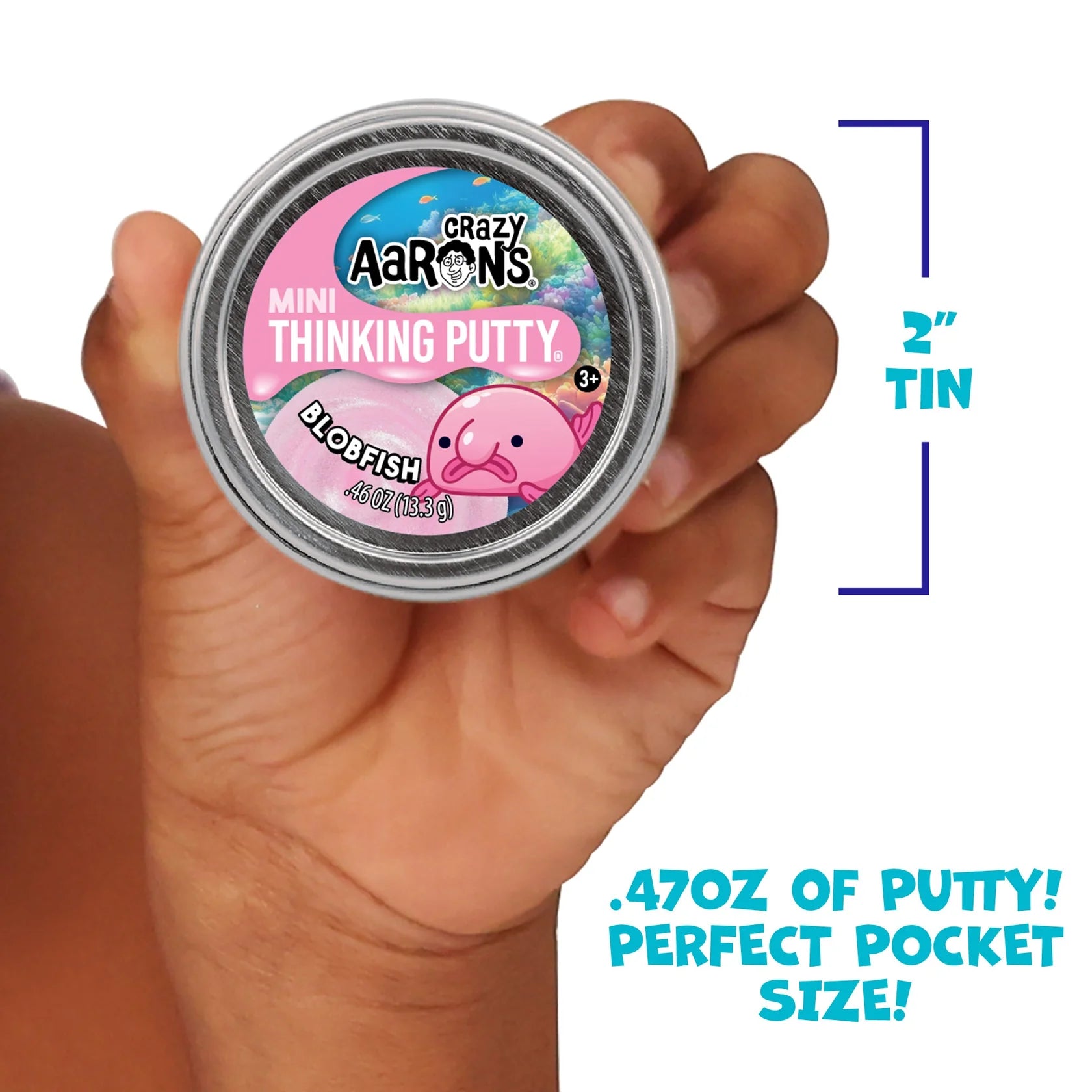 Crazy Aarons Blobfish Mini 2 Inch Thinking Putty Tin