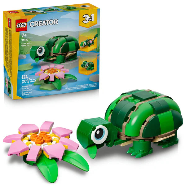 LEGO® Creator 3in1 Turtle with a Water Lily Flower 31377