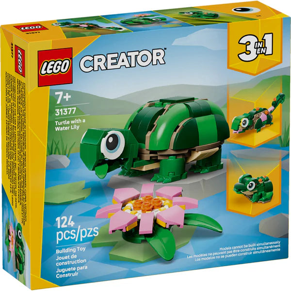 LEGO® Creator 3in1 Turtle with a Water Lily Flower 31377