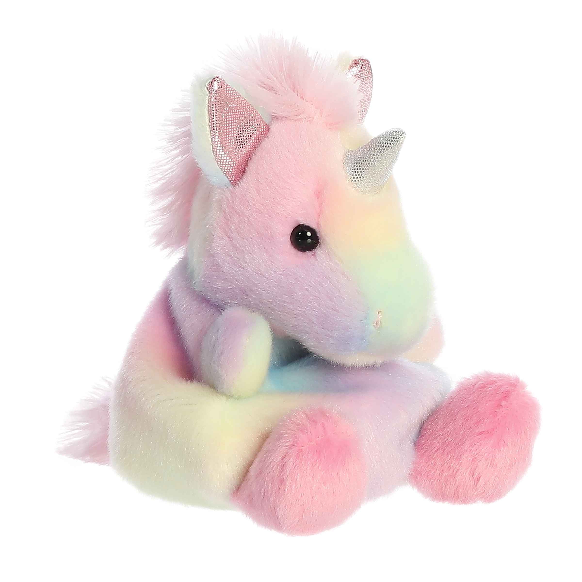 Palm Pals 5 Inch Sorbet the Rainbow Unicorn Plush Toy