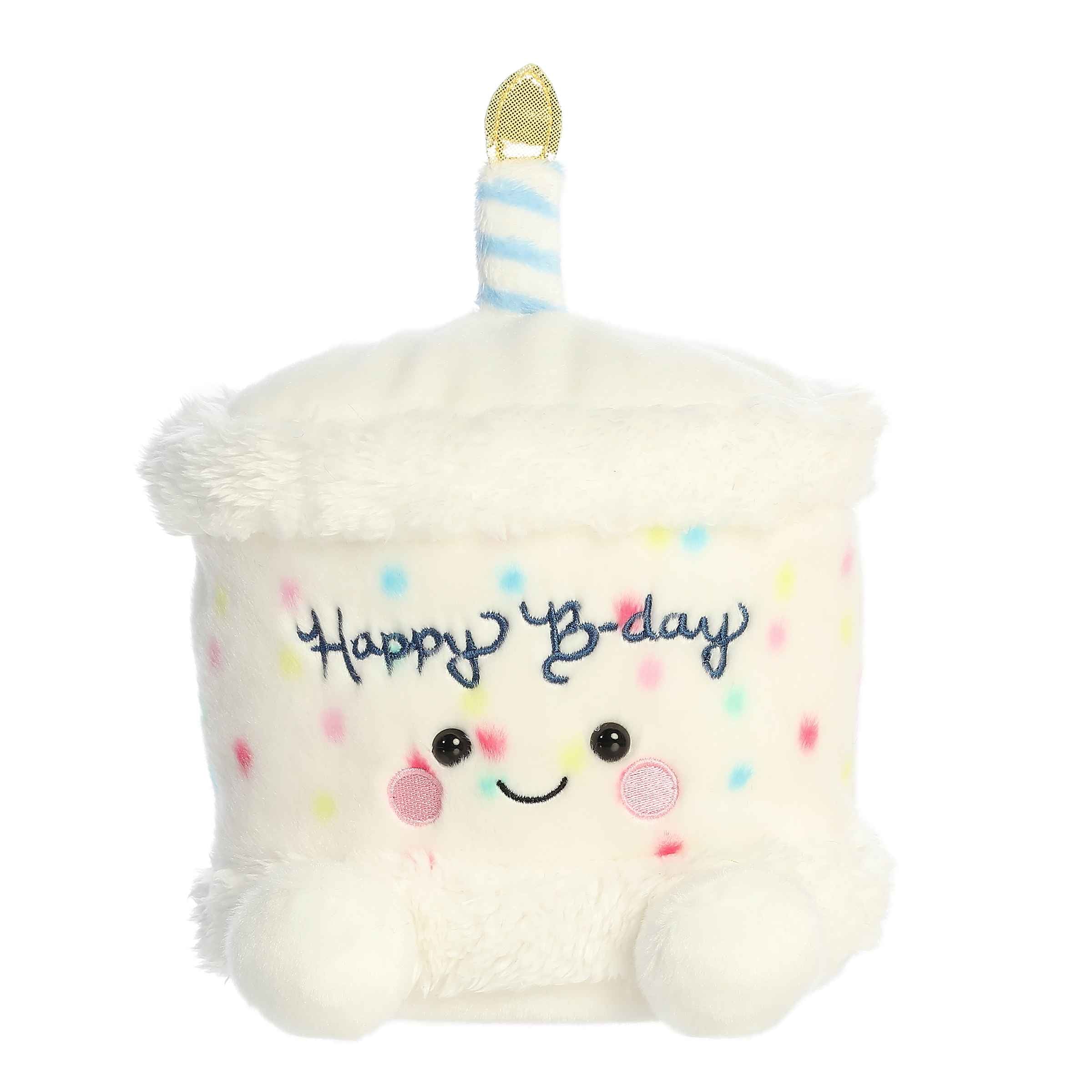 Palm Pals Party Sized 8 Inch Happy the B'Day Cake Plush Toy