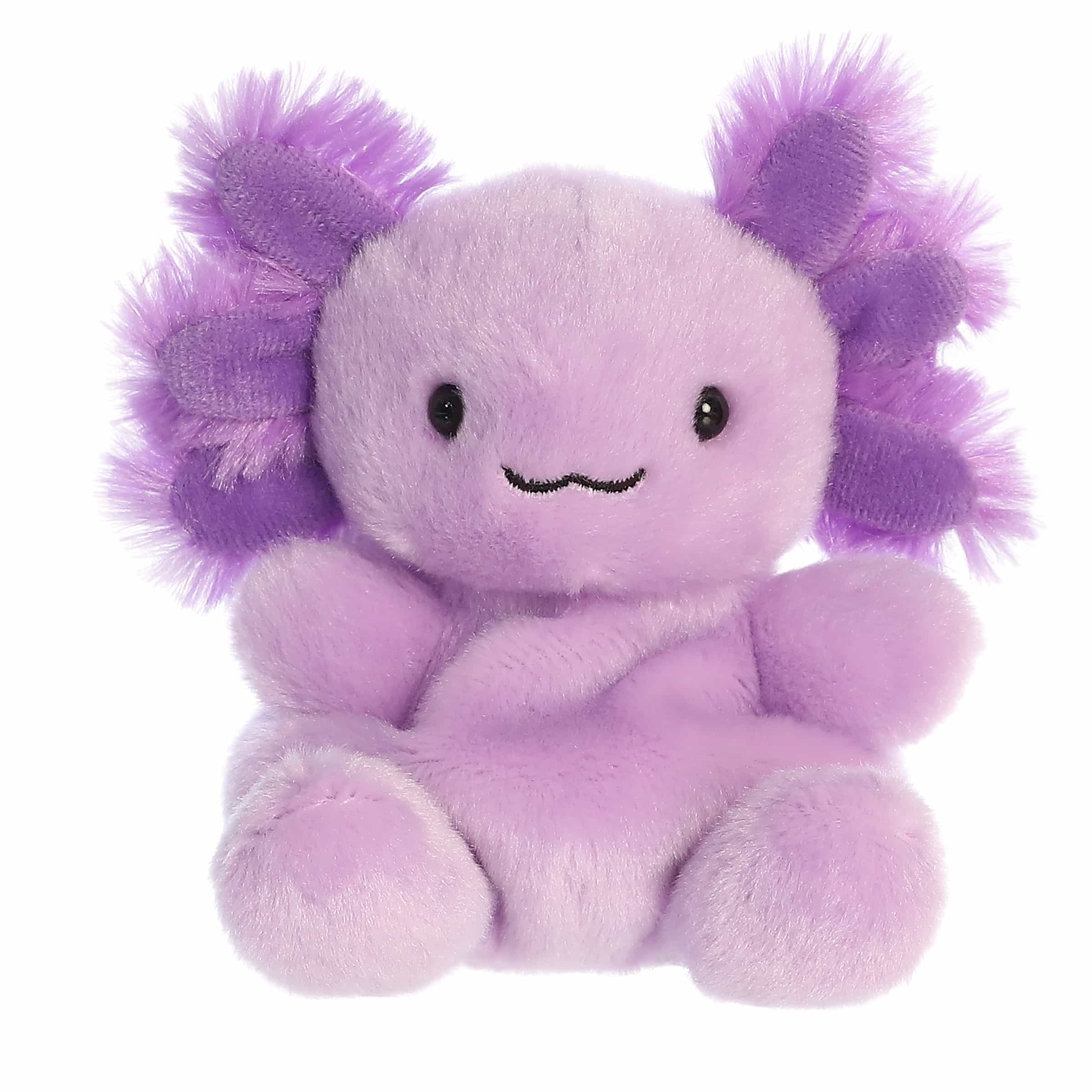 Palm Pals 5 Inch Xavier the Purple Axolotl Plush Toy