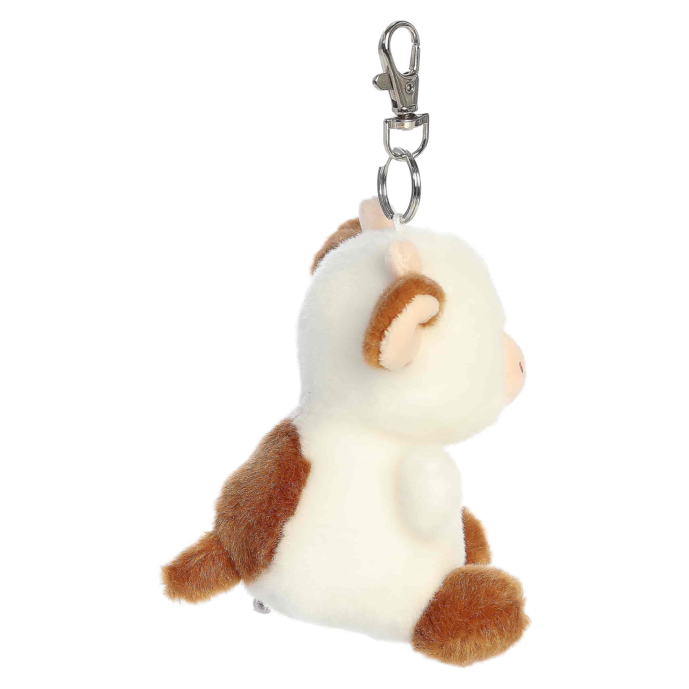 Palm Pals 4 Inch Caroline the Brown Cow Plush Clip
