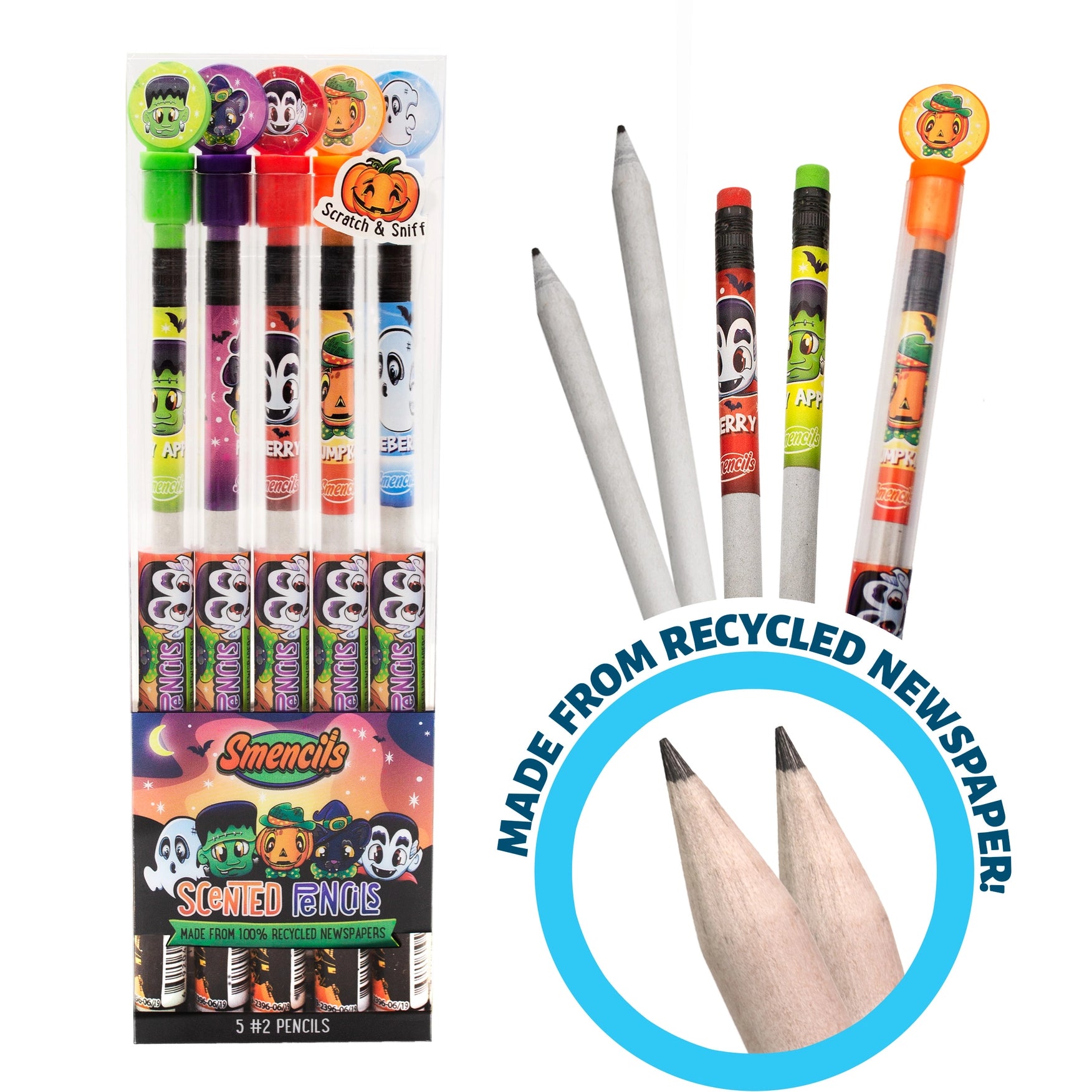 Scentco Smencils Halloween Scented Pencils - 5 Pack