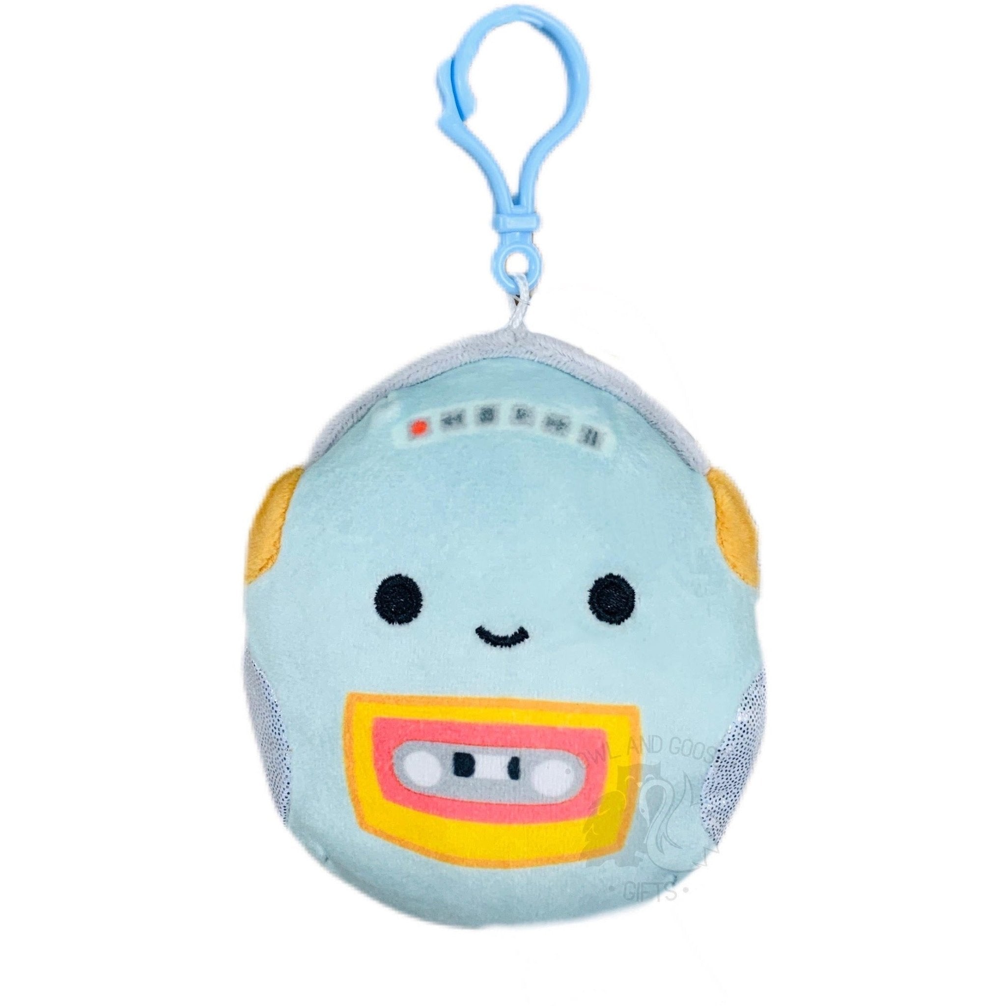 Squishmallow 3.5 Inch Casja the Cassette Player Plush Clip