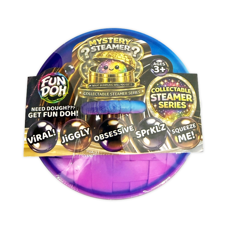 Fun Doh 4 Inch Mystery Dumpling Collectable Steamer Series - Sensory Fidget Toy