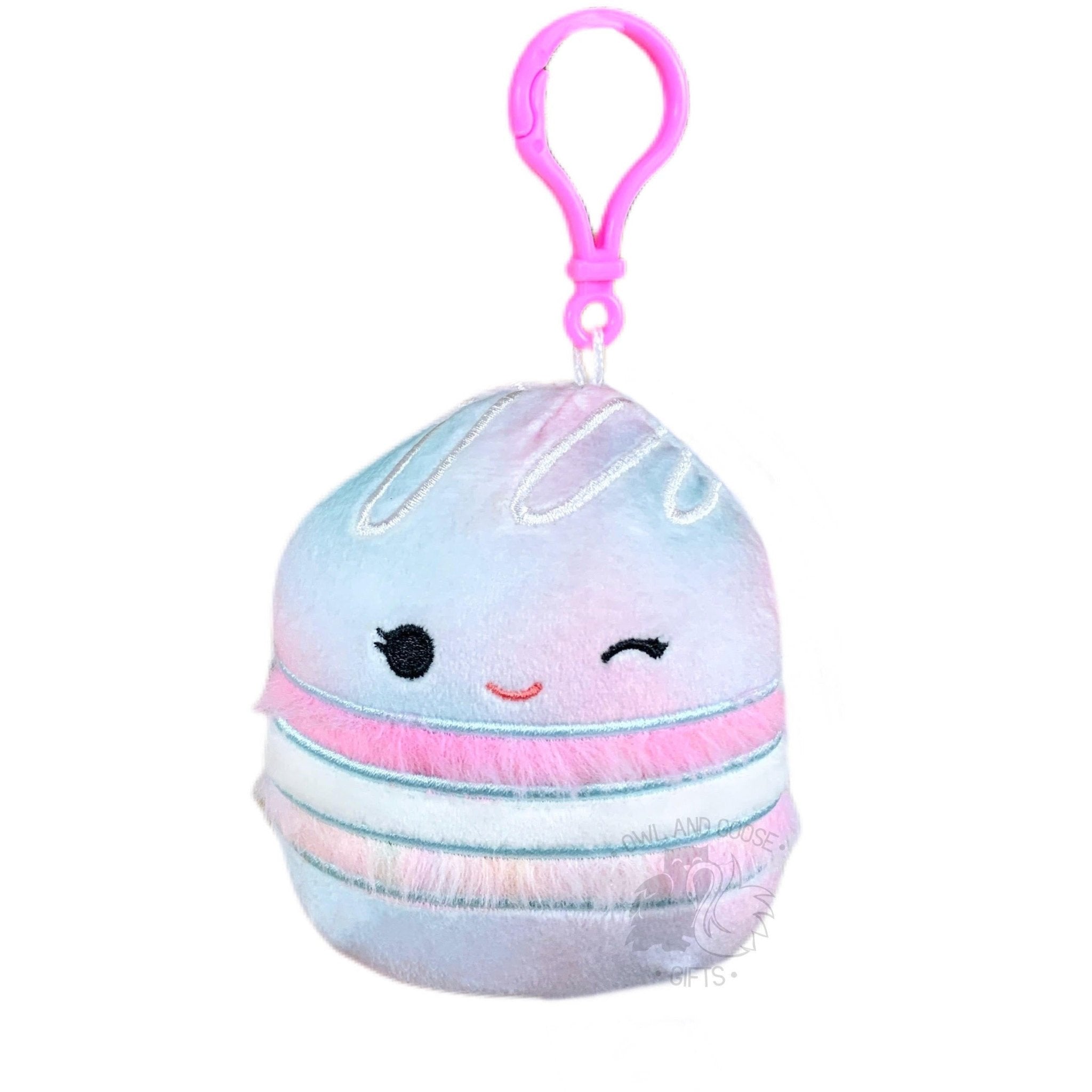 Squishmallow 3.5 Inch Lizma the Macaron Plush Clip