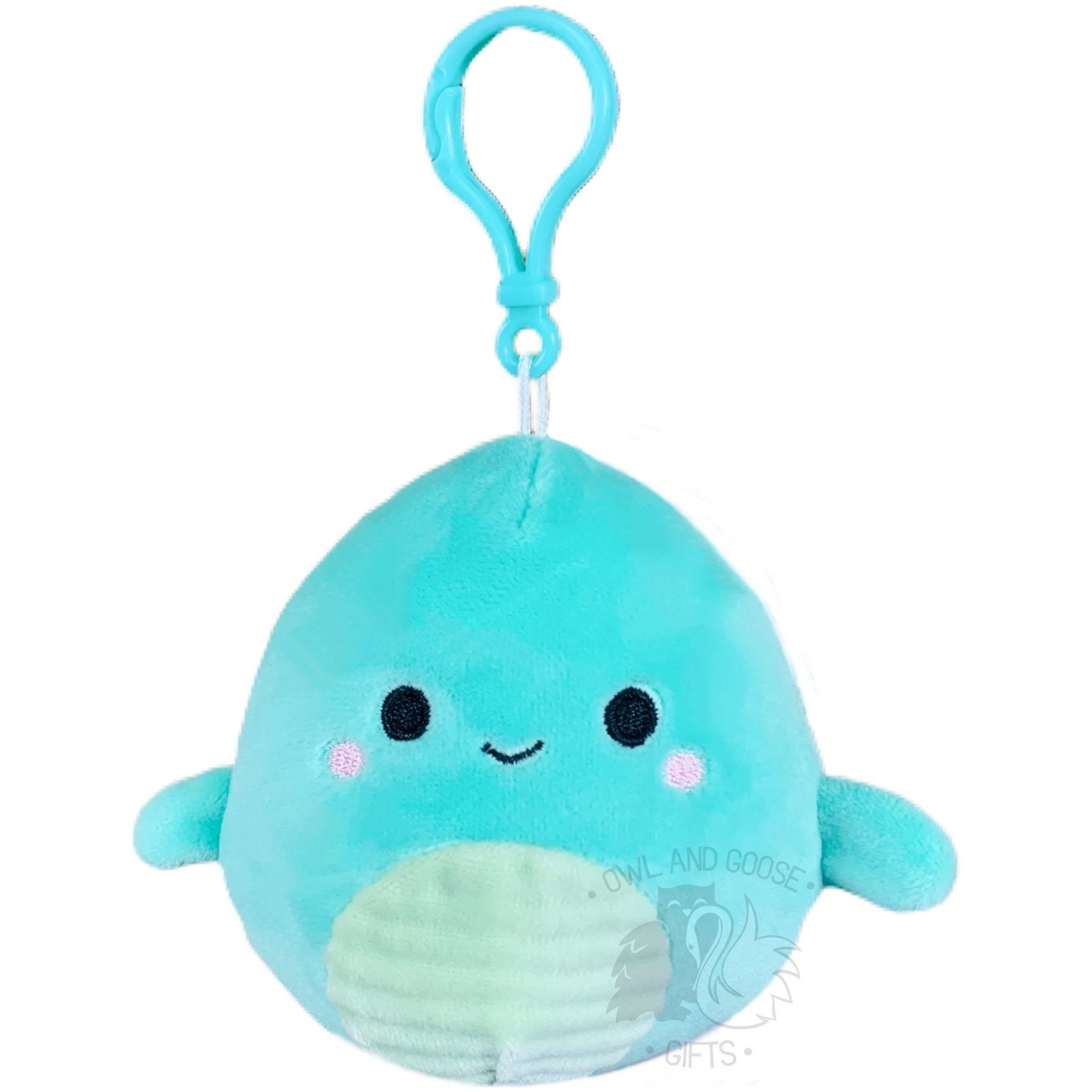 Squishmallow 3.5 Inch Nessie the Loch Ness Monster Plush Clip