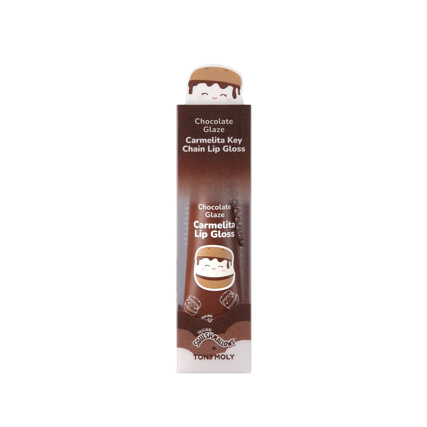 Squishmallow X TONYMOLY Carmelita's Chocolate Glaze Lip Gloss