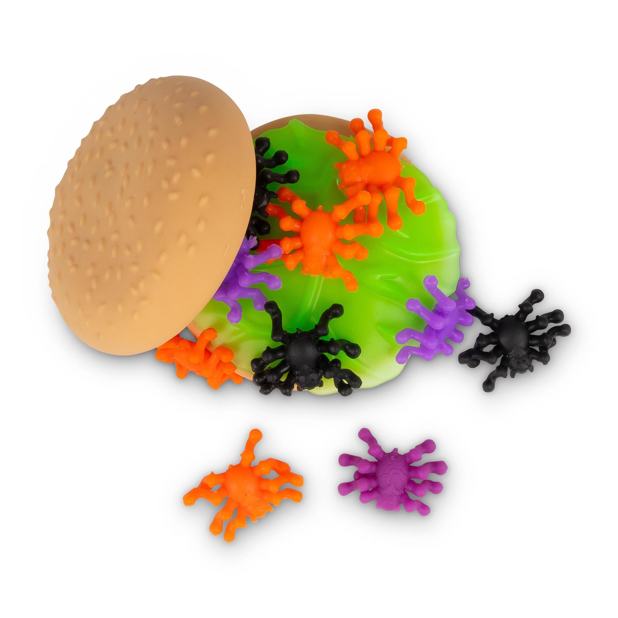 Scrunchems Spooky Spider Burger Halloween Squishy Sensory Toy