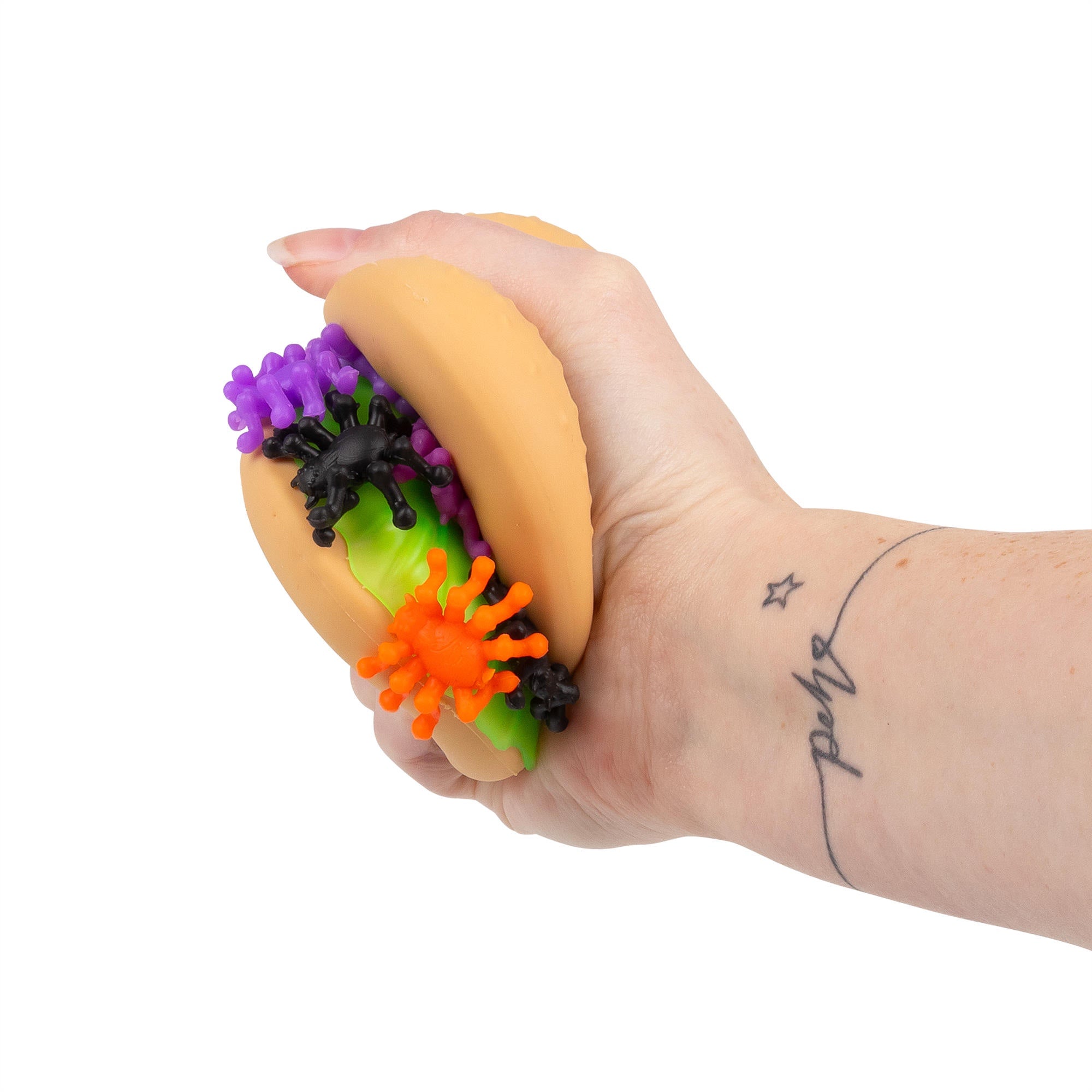 Scrunchems Spooky Spider Burger Halloween Squishy Sensory Toy