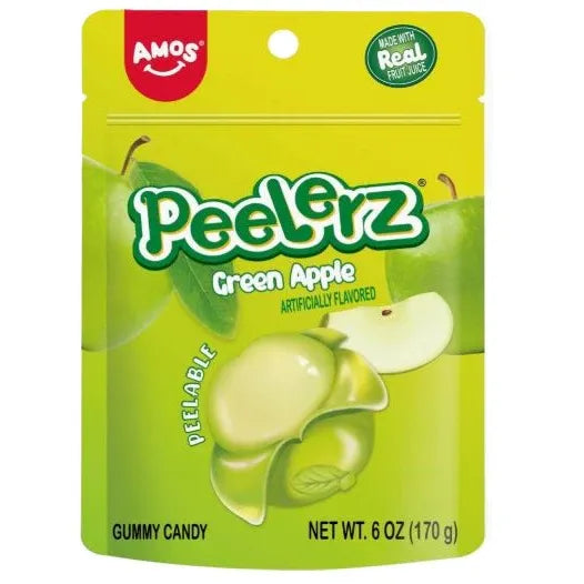 Peelerz Gummy Candy - Green Apple 6oz