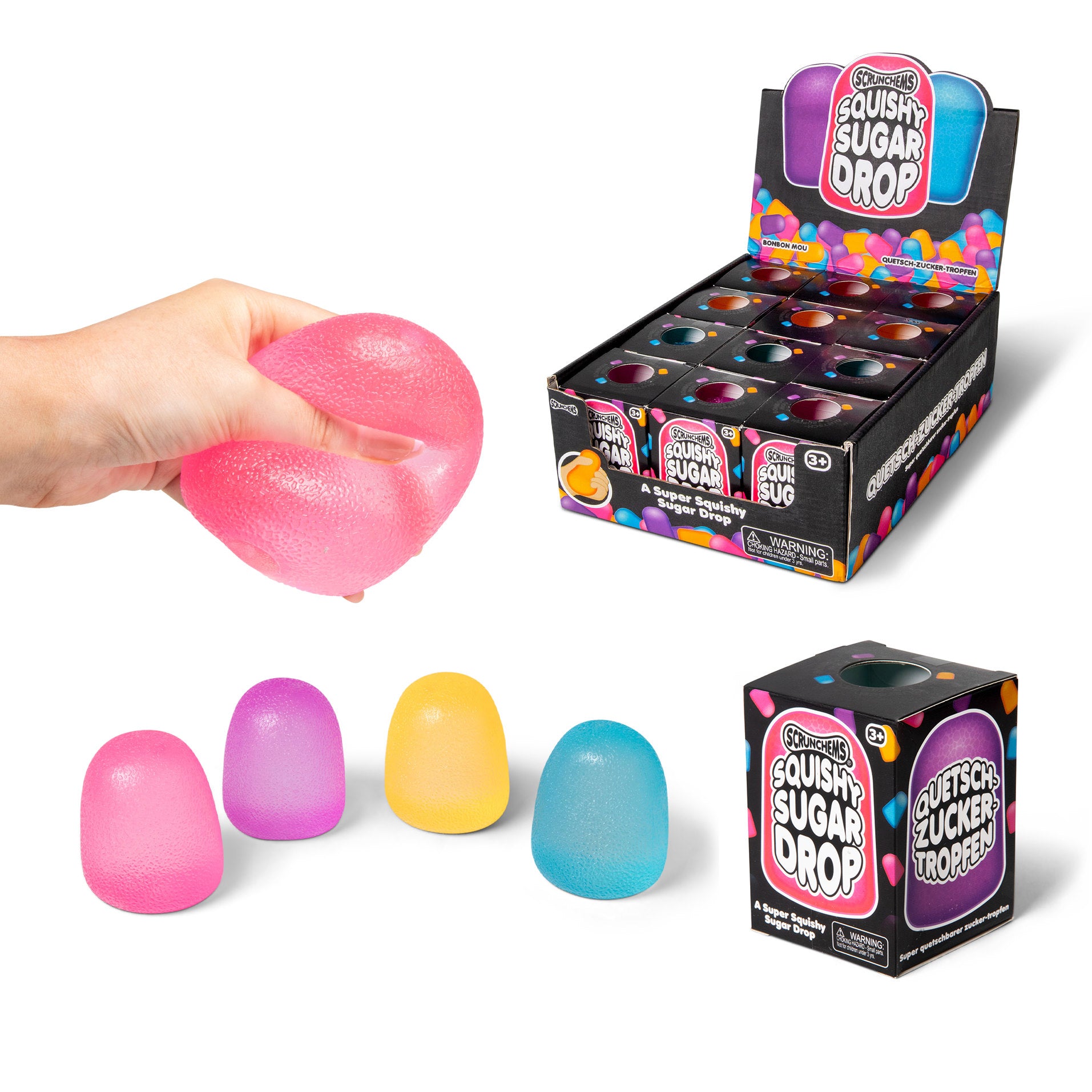 Scrunchems Squishy Sugar Drop 2.5 Inch Squishy Sensory Toy - Assorted