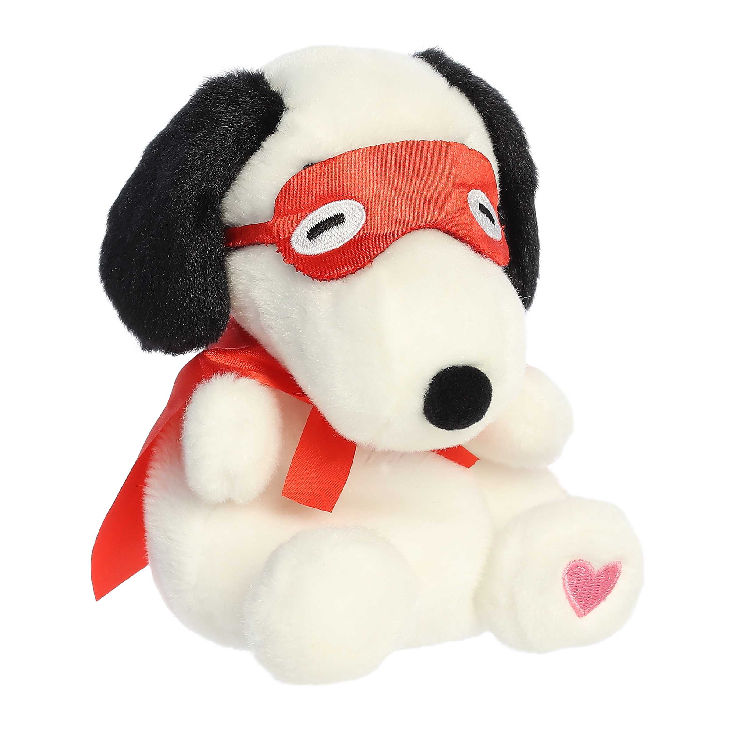 Palm Pals 5 Inch Peanuts Snoopy Kissing Bandit Valentine Plush Toy