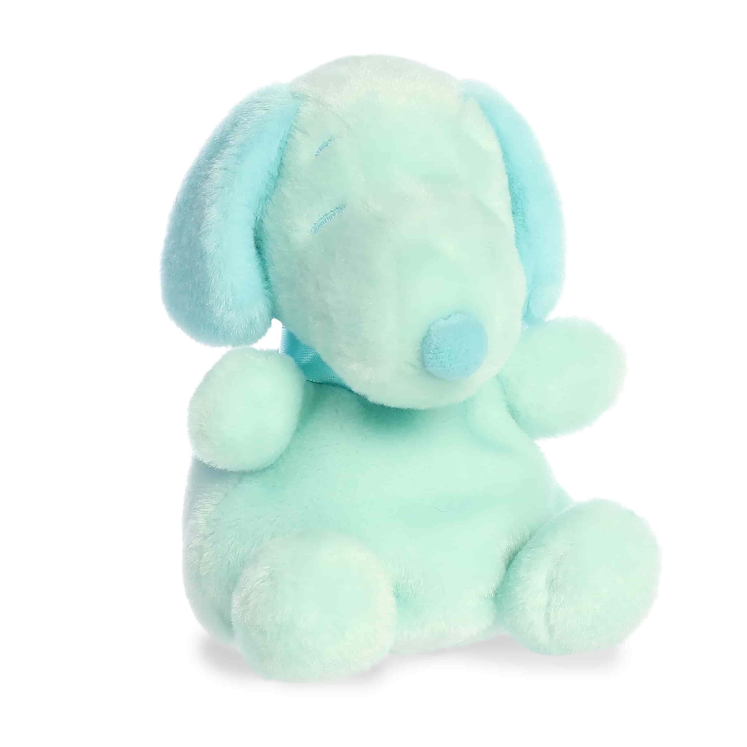 Palm Pals 5 Inch Peanuts Snoopy Spring TEAL Plush Toy