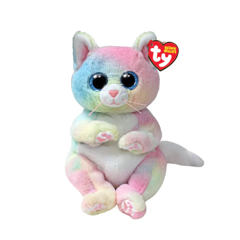 Ty Beanie Bellies 8 Inch Jenni the Rainbow Cat Plush Toy