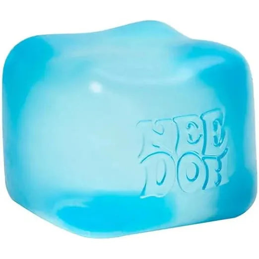 Nee Doh Nice Berg Jumbo Nice Cube 3.5 Inch Squish Ball Fidget Toy - Blue