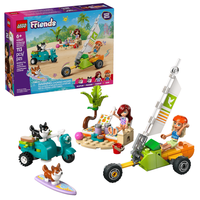 LEGO® Friends Surfing Dogs and Scooter Adventure