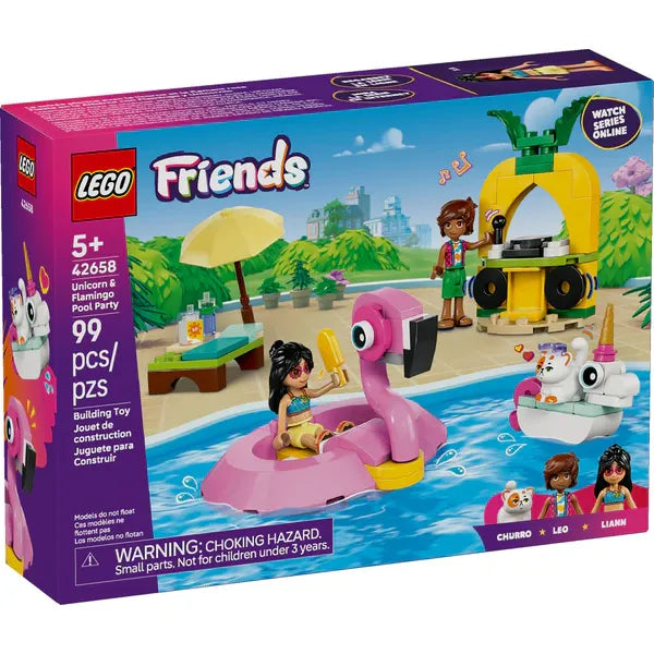 LEGO® Friends Unicorn & Flamingo Pool Party 42658