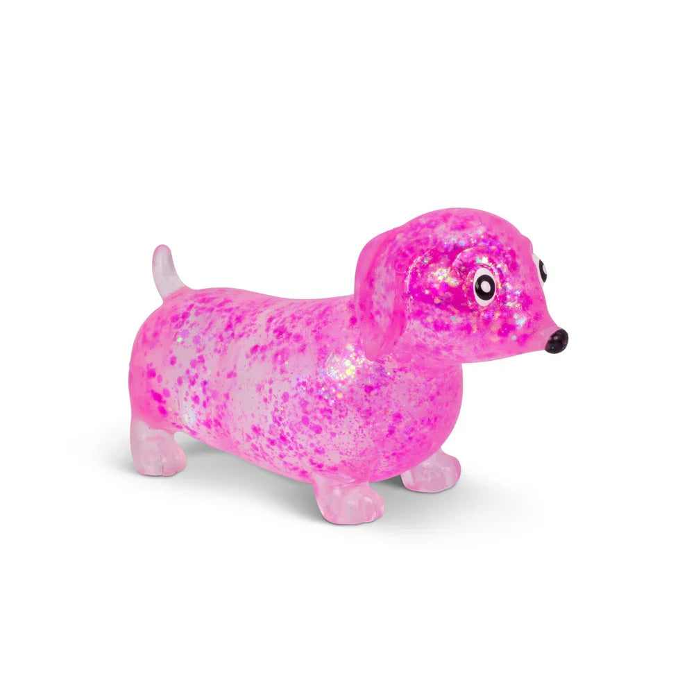 Scrunchems Sugar Sausage Dog 3 Inch Squishy Sensory Toy - Assorted