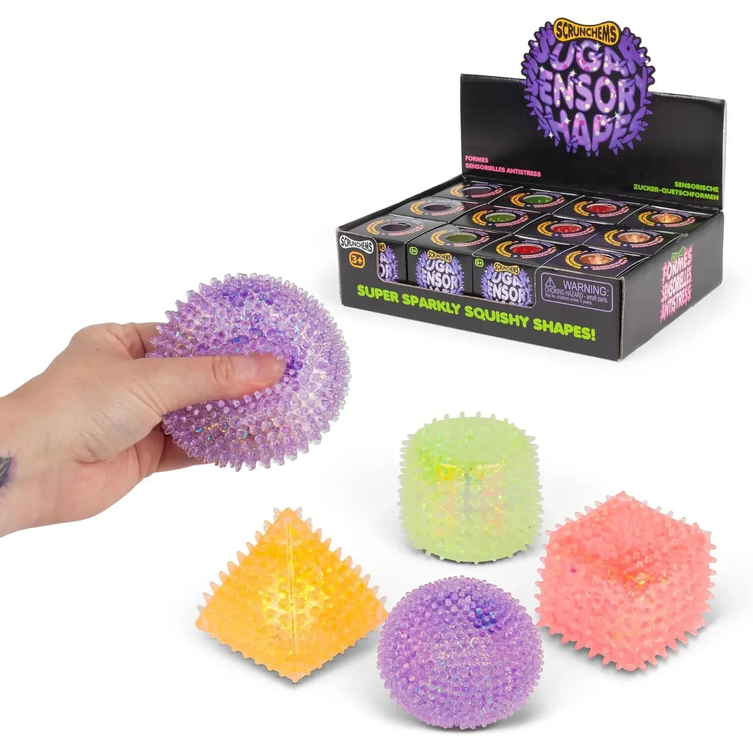 Scrunchems Sugar Shapes 2.5 Inch Squishy Sensory Toy - Assorted
