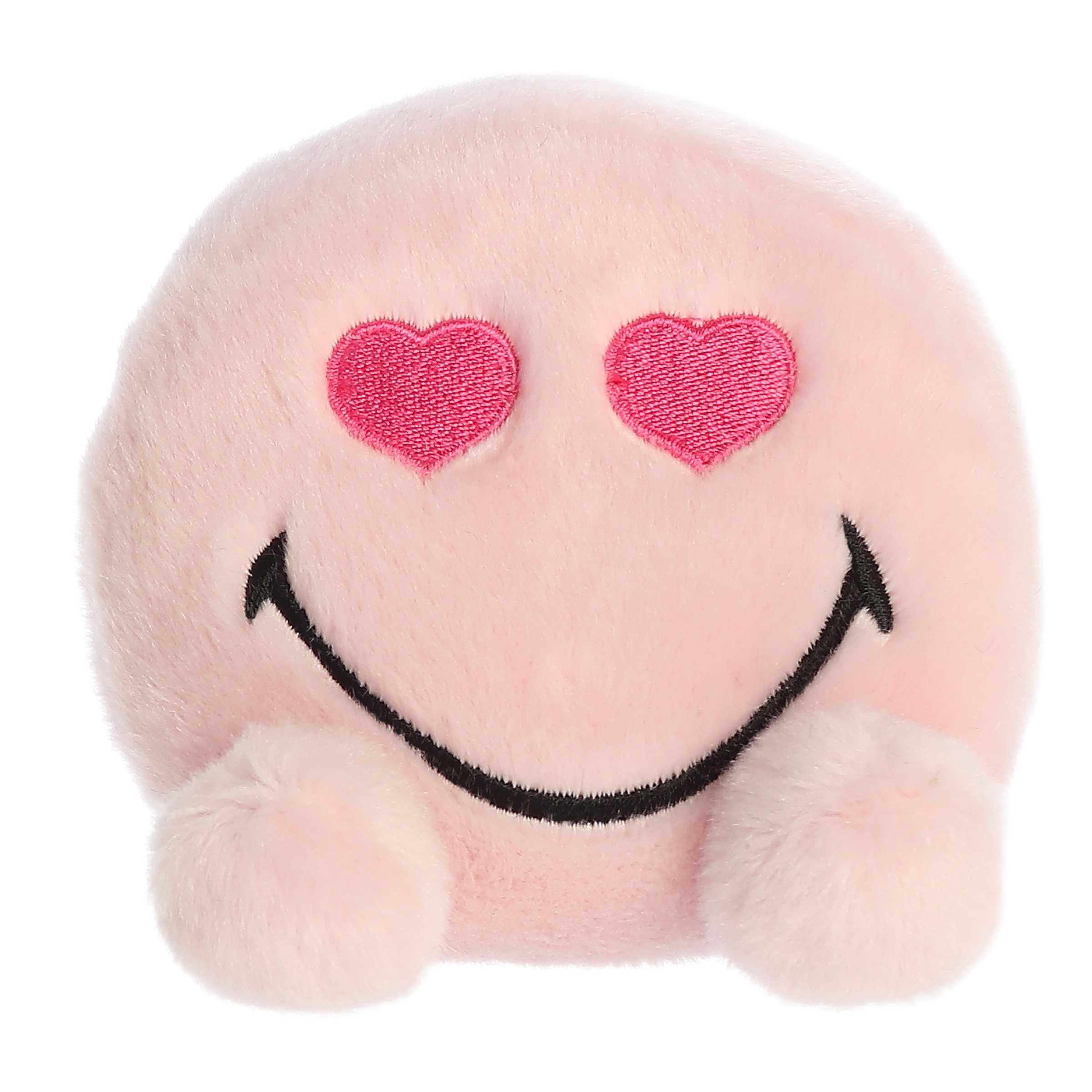 Palm Pals 5 Inch SmileyWorld Heart Eyes Plush Toy