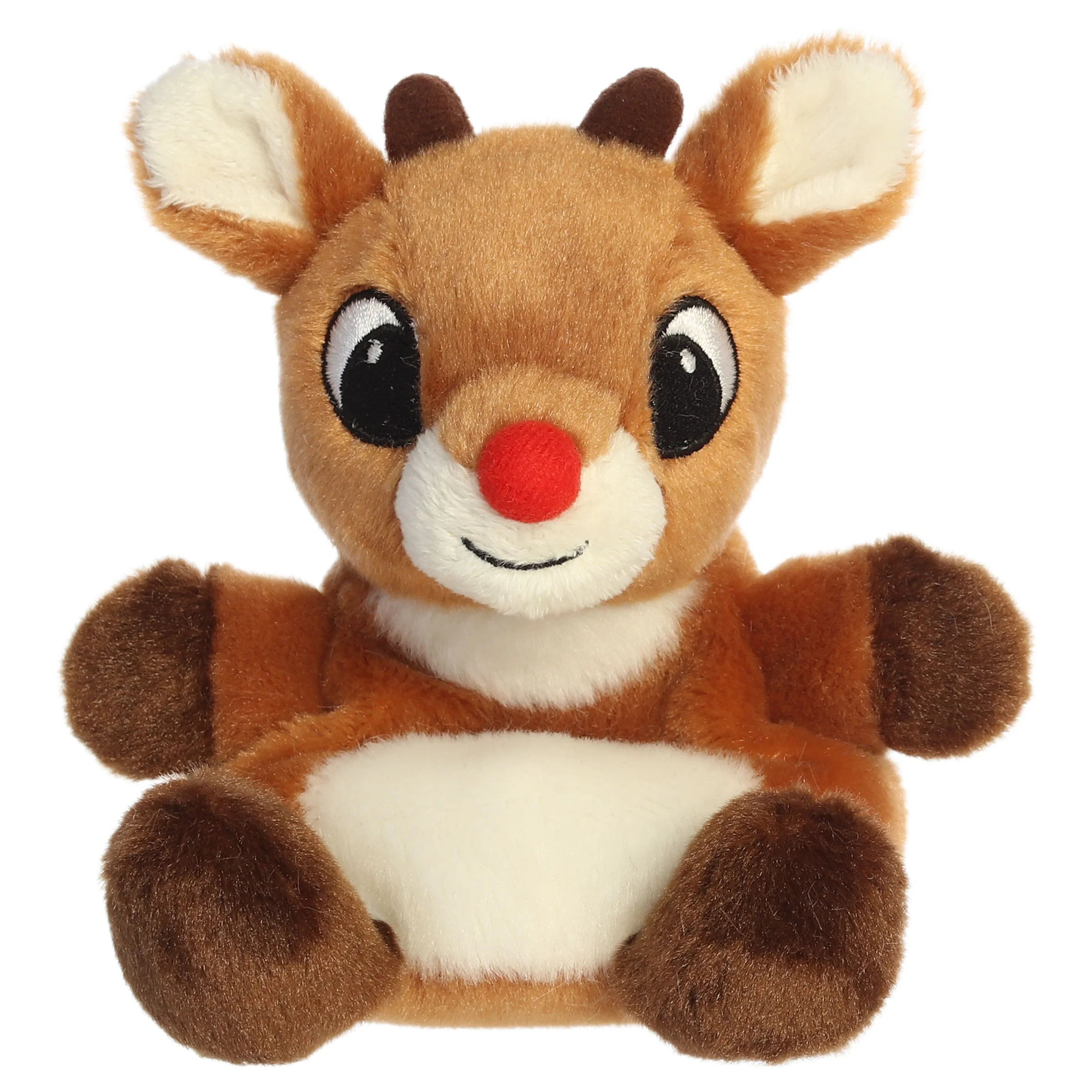 Palm Pals 5 Inch Rudolph the Red Nosed Reindeer Holiday Plush Toy