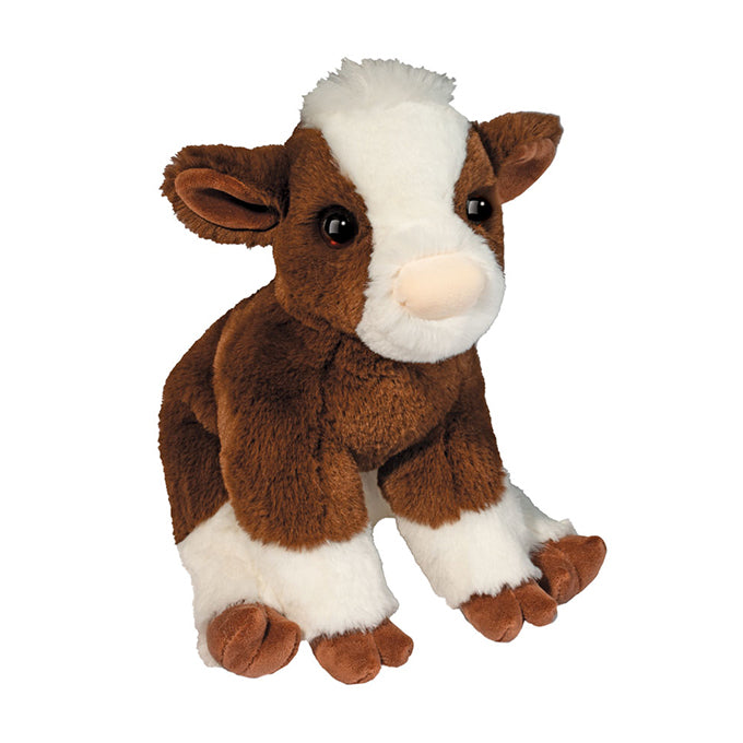 Douglas 9 Inch Bessie the Brown Cow Soft Plush Toy