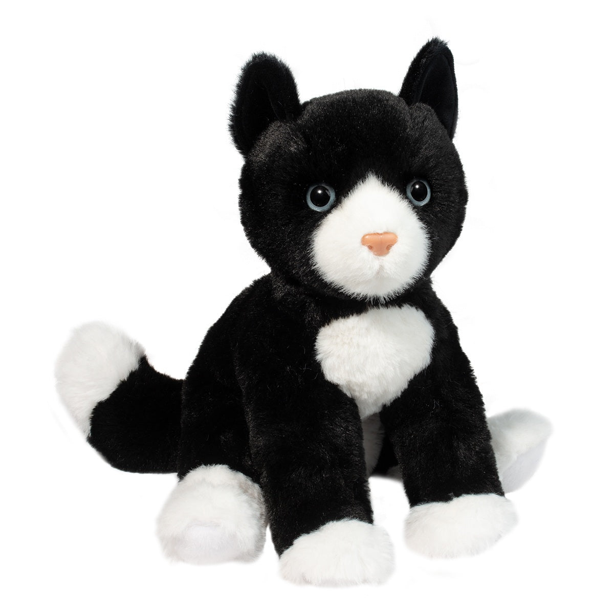Douglas 10 Inch Beckie the Black and White Cat Soft Plush Toy