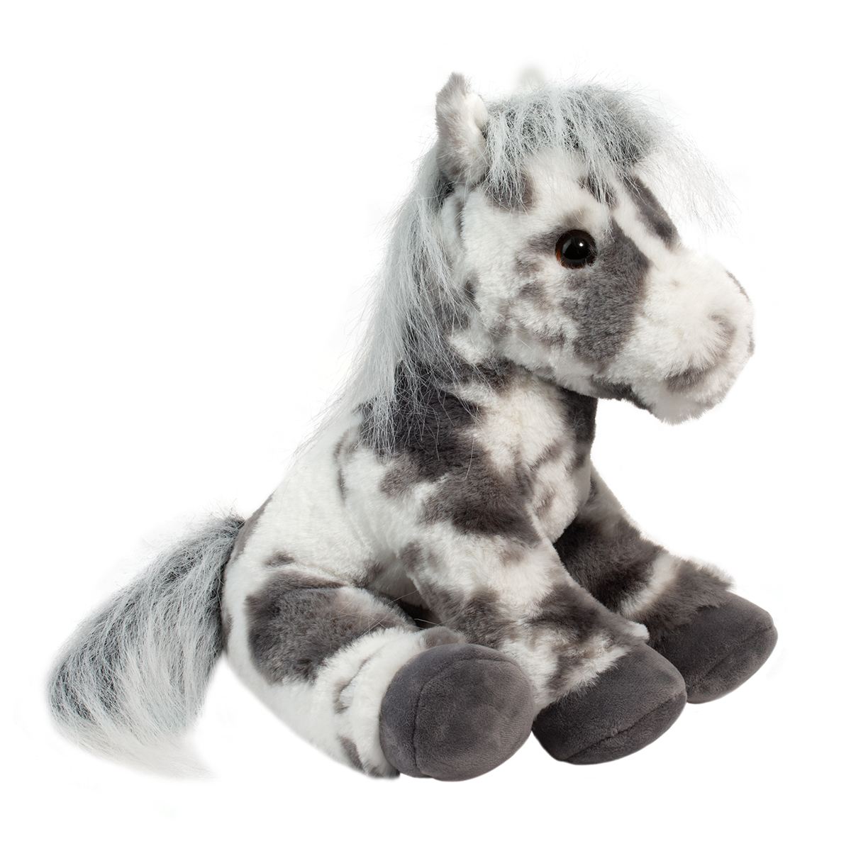 Douglas 9 Inch Hemie the Gray Spotted Horse Soft Plush Toy