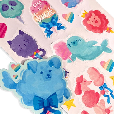 Ooly Scented Scratch Stickers: Fluffy Cotton Candy