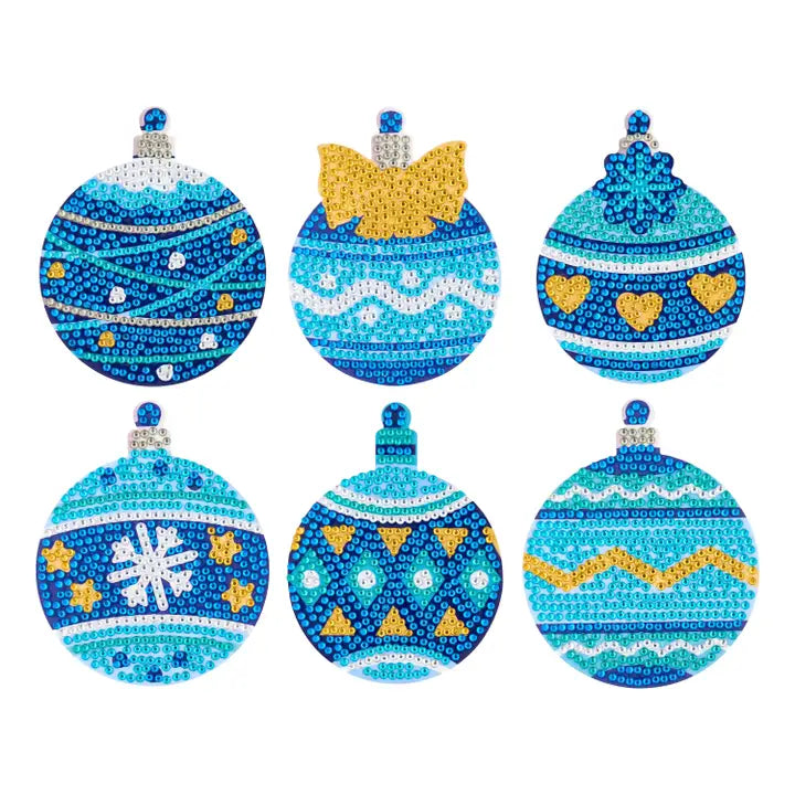 Diamond Art Club Coasters - Holly Jolly Diamond Painting Kit