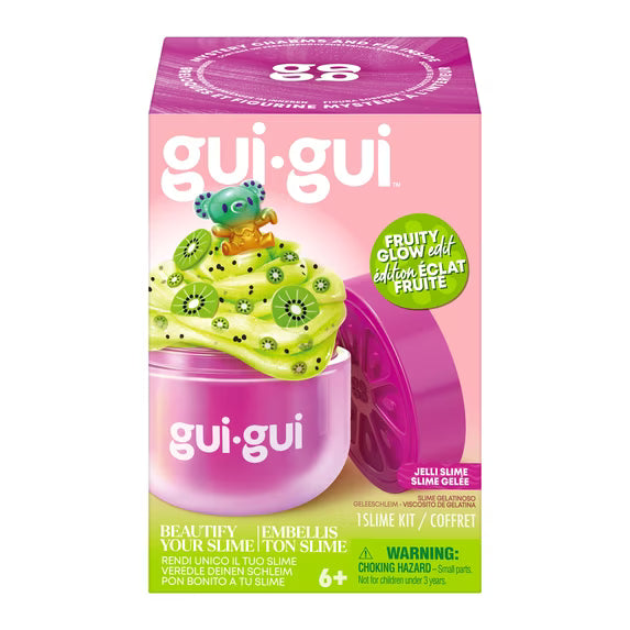 Gui Gui Slime Kit Single Mystery Jar FRUITY GLOW EDIT - Jelli Slime