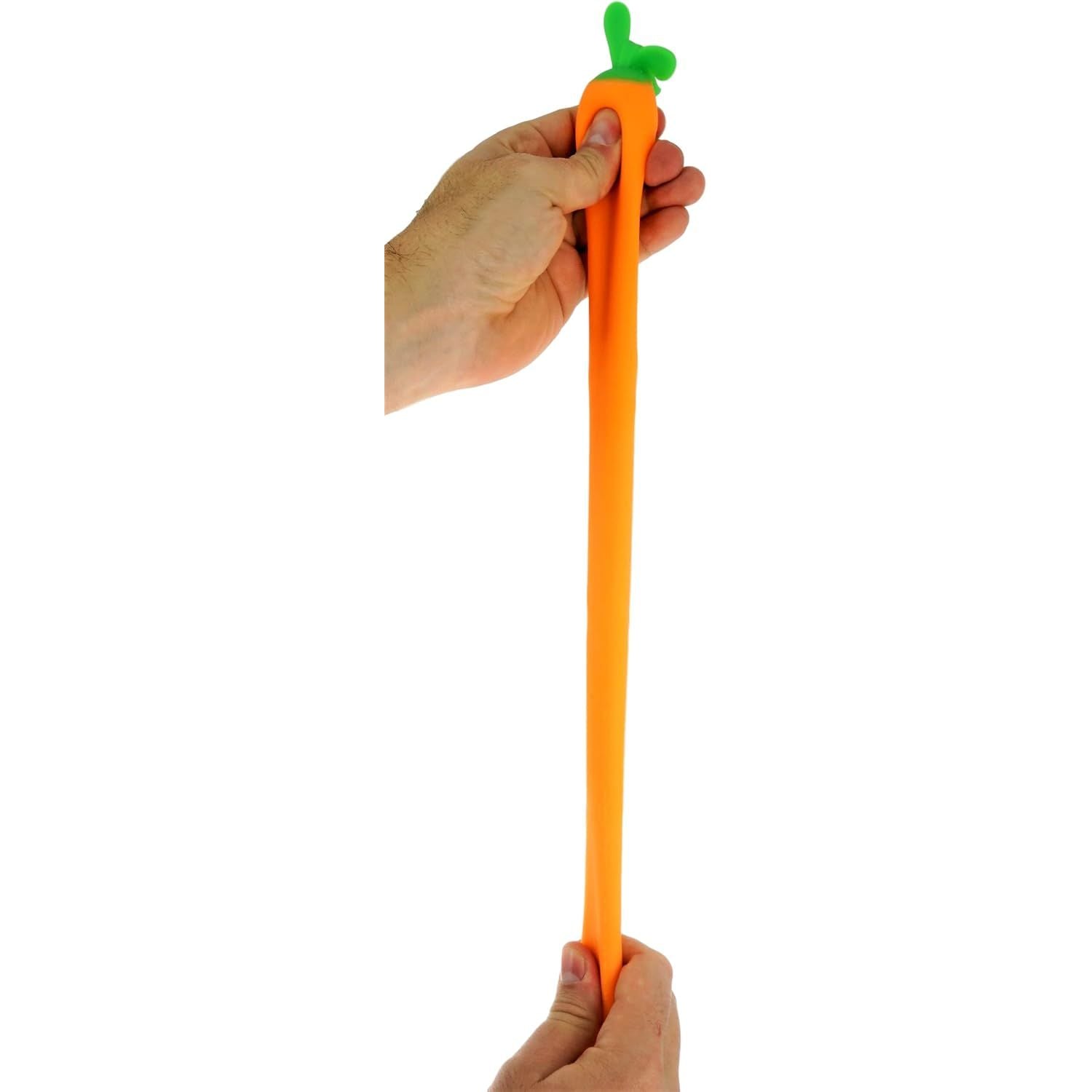 Ja-Ru Squish Attack 6 Inch Stretchy Veggies Sand Filled Squishy Toy - Quirky Carrot