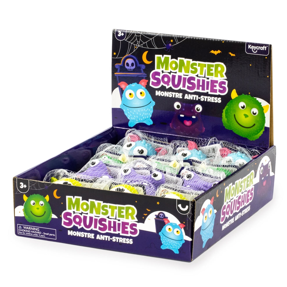 Keycraft 3 Inch Squeezy Monsters Squishy Sensory Fidget Toy - Assorted