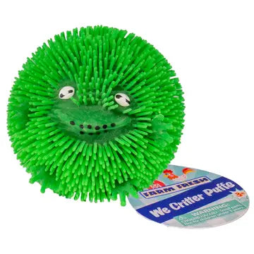 Toysmith Wee Critter Puffs 3 Inch Air Filled Squishy Sensory Fidget Toy