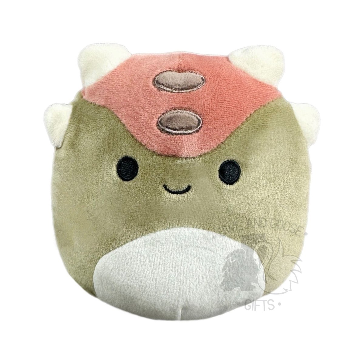 Squishmallow 5 Inch Ainhoca the Armored Dinosaur Plush Toy - Owl & Goose Gifts