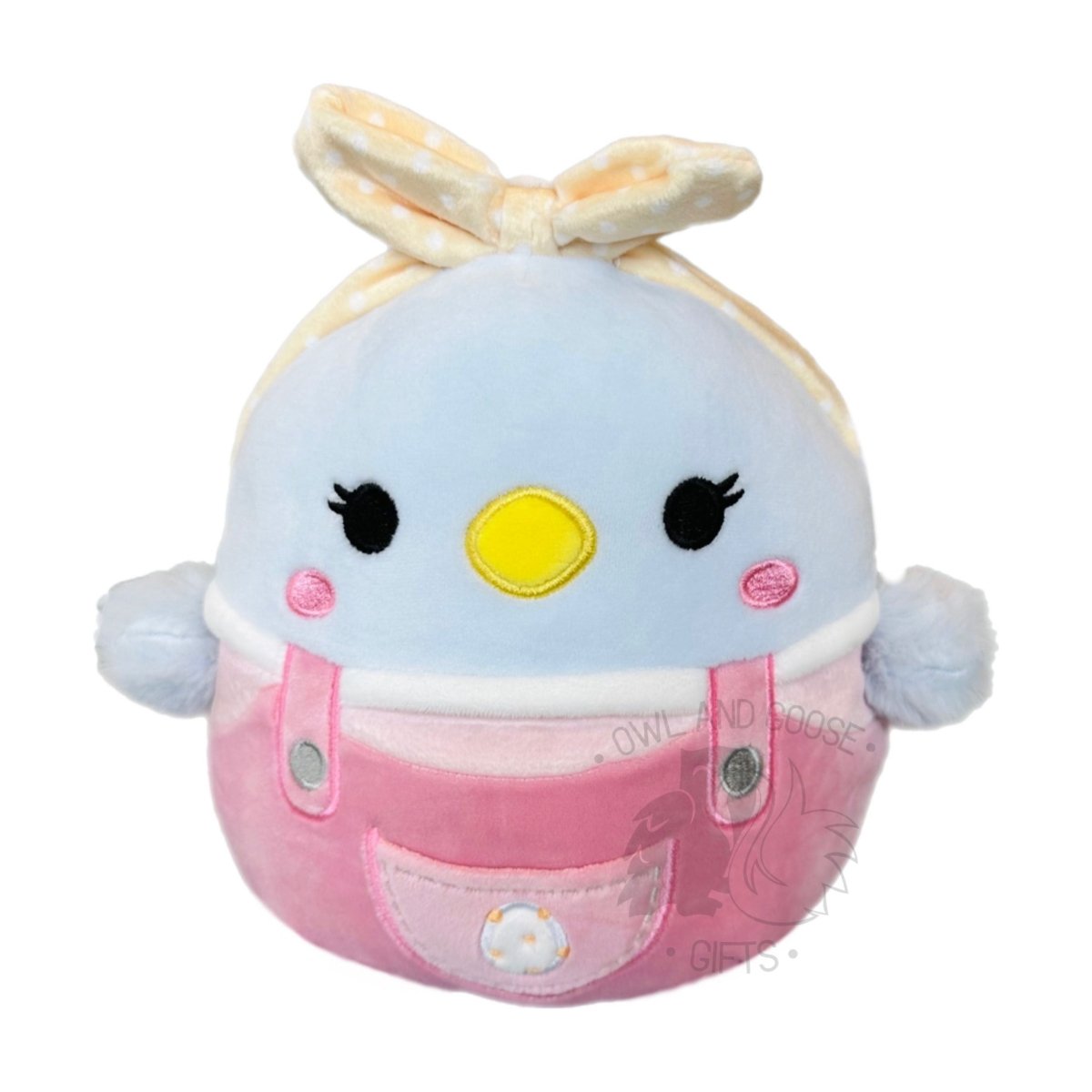 Squishmallow 5 Inch Camden the Chick in Overalls Plush Toy - Owl & Goose Gifts