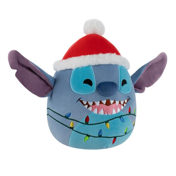 Squishmallow 8 Inch Stitch with Lights Disney Christmas Plush Toy